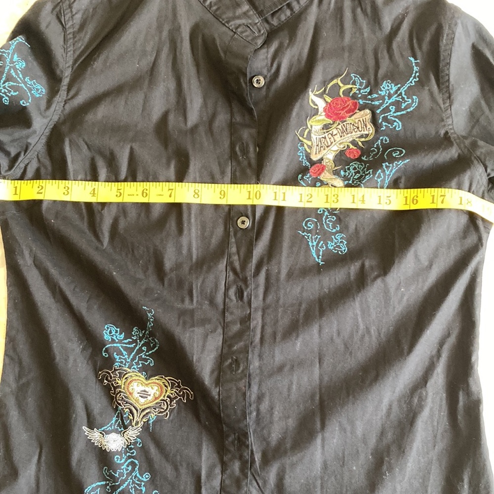 Vintage 🤩 Harley Davidson Original black long sleeve 🔥dress shirt worn once - Picture 9 of 16